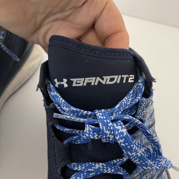 Under Armour Charged Bandit 2 Midnight Blue Running Sneakers Shoes Mens Size 9 - Picture 13 of 13